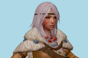 FS Ranger First-Summoner, FS, woman, female, people, human, xna, characters, rigged